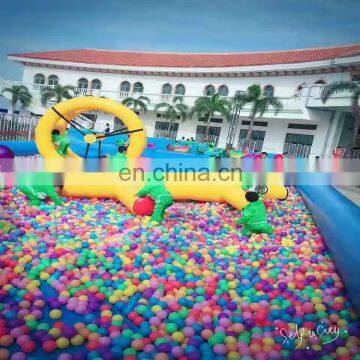 Outdoor above playground inflatable kids play ball swimming pool