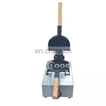 Hotel  Equipment LPG Type  Gas Waffle Maker Stainless Steel Body Waffle Machine With  Wooden Case/ Carton Packing