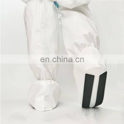 medical long shoe cover with PVC anti-skid sole