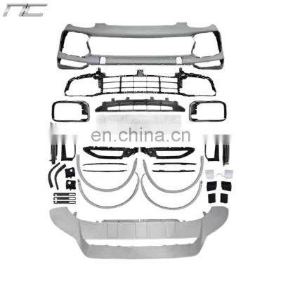958/92A update to 9Y0/9YA turbo style front bumper wheel eyebrow front rear lip body kit For Porsche Cayenne 958 2011-2017