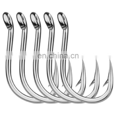 High Strength Stainless Steel Max Tension 80kg Tuna Fishing Hook Seawater Corrosion Resistance Heavy Duty Boat Fishing Hook