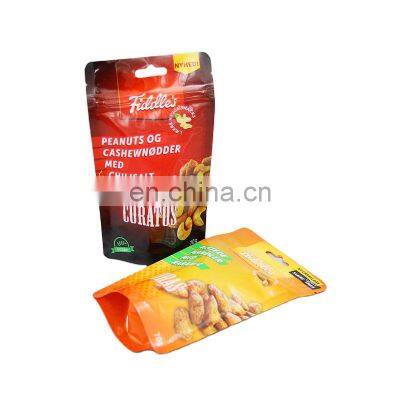 Stand Up Pouch Wholesale Manufacturer Custom Design Resealable Plastic Food Packaging Bags Chips Spice Snacks Nut Packaging bags