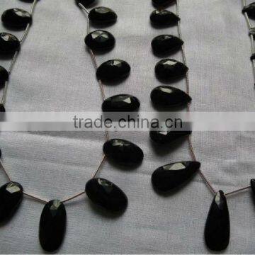 Blackl Onyx all color chalcedony briollete chicklets drops gemstones cabochon calibrated