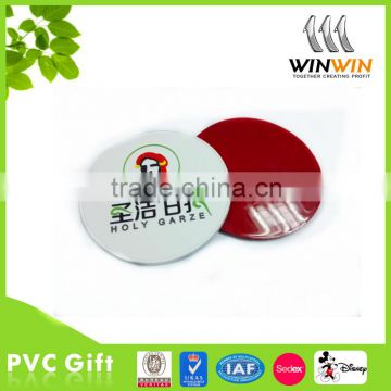 recycled rubber coaster soft pvc coaster