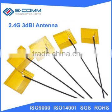 Wholesale 2.4Ghz 3dbi wifi internal antenna yellow film FPC soft antenna