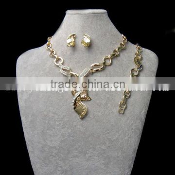 24k gold dubai fashion set jewelry for women