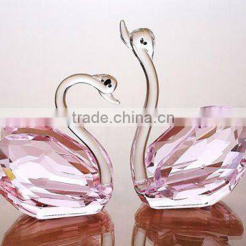 Pink color crystal animal