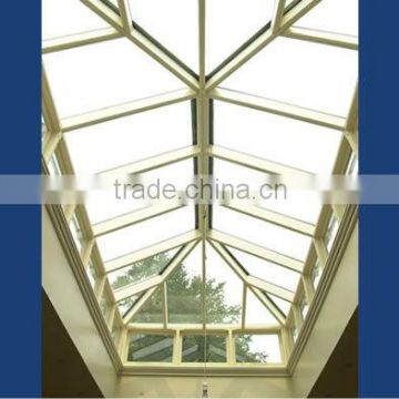 steel space tempered glass skylight curtain wall