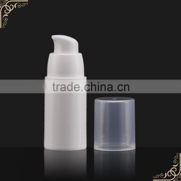 15ml,30ml,50ml White cosmetic bottle pp airless cosmetic bottle