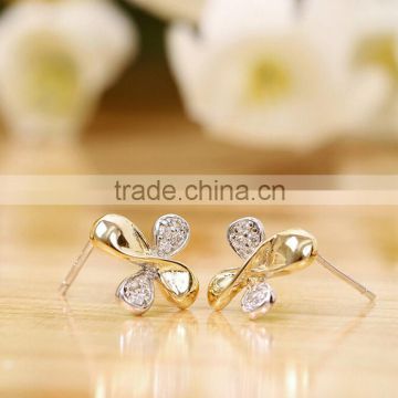 Online checkout wholesale 925 sterling silver dubai gold jewelry earring
