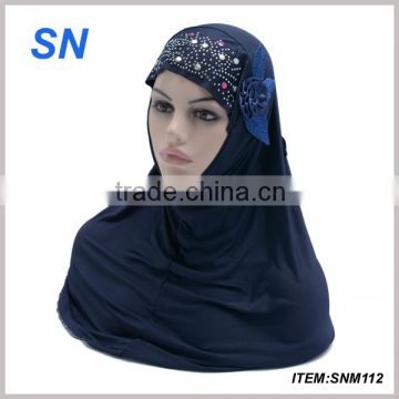 2014 fashion flower muslim hijab scarf