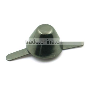 Wholesale eco friendly 18mm flat metallic side stud for bags