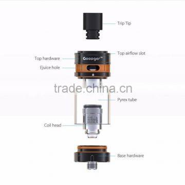 Hot new products for 2016 inner circular airflow control system Goodger tank e vaporizer refill