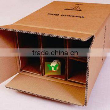 Printing Corrugated Carton Box / Corrugated Paper Packing wine Box                        
                                                Quality Choice