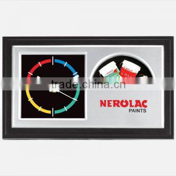 clock with logo desk clock with revolving branding