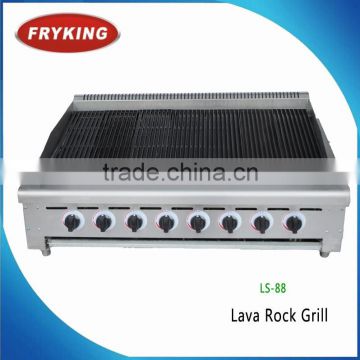 8 Cooing Range High Power Lava Rock BBQ Grill With Full Stainless Steel Body
