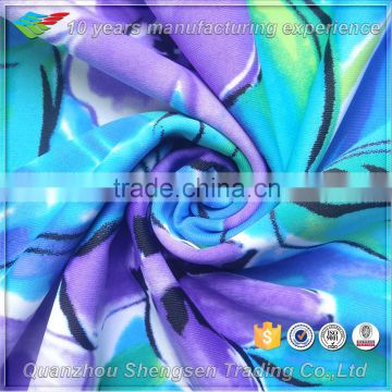 custom printed flower nylon spandex Italy swimwear fabric