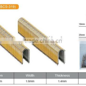 (TRD-619)BCS-319 3/4'' staples,16ga bedding staples