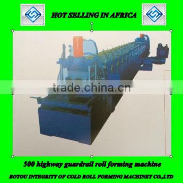 18.5kw power automatic 500 highway guardrail metal sheet roll forming machine