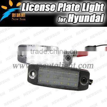 2015 New car auto LED license plate light for Hyundai SONATA 10/YF 10MY 2010- Australia no error led canbus license plate light