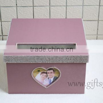 Luxury handmade wedding card holders with photo frame