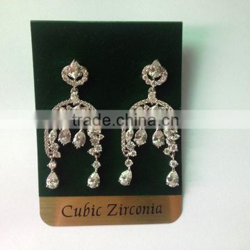AAA cubic zirconia wedding jewelry earrings