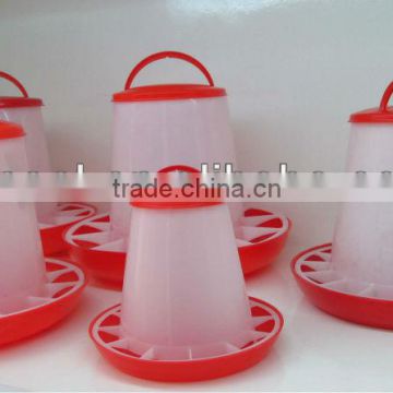 2015 new plastic poultry feeder chicken feeder red with clear