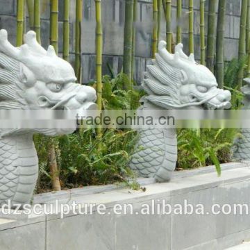 Dragon head fountains marble sculpture