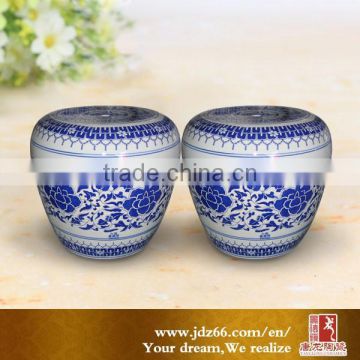 Round antique porcelain hand painting ceramic sitting small stool for decoration made in China