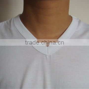 stock V shape collar T shirt