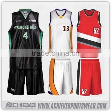 make your own basketball uniform children basketball uniform latest basketball jersey uniform design color blue