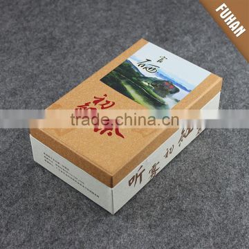 Eco-friendly custom logo print paper packaging box for tea