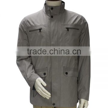 2016 trendy good quality men's highneck Zip Up soft shell jackets