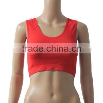 Simple lady sports bra with removable padding/custom sports bra