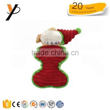 2017 new design custom Soft pet toy christmas toy with Squeeze