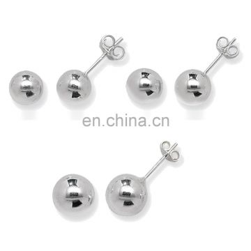 Fashionable simple and elegant ball double pearl style stud earrings JE6021