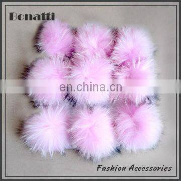 Genuin raccoon fur ball