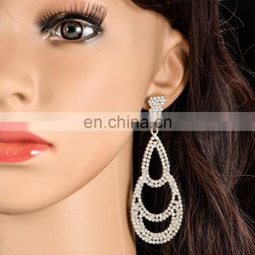 European luxury fashion jewelry crystal fashion drop earring