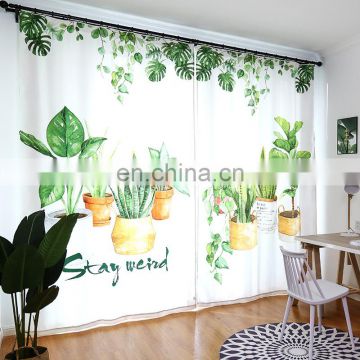 2020 Modern drapery living room free simple customize printing curtain
