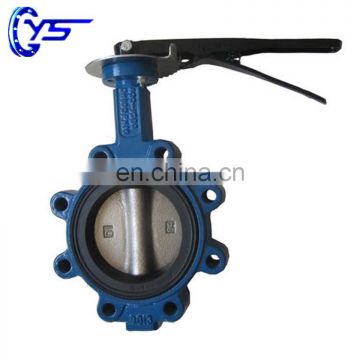 Cast iron Manual Lug BUtterfly Valve With Handle For Water Ans Gas