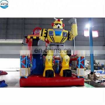 Robot best quality inflatable dry slide/ inflatable slide for children