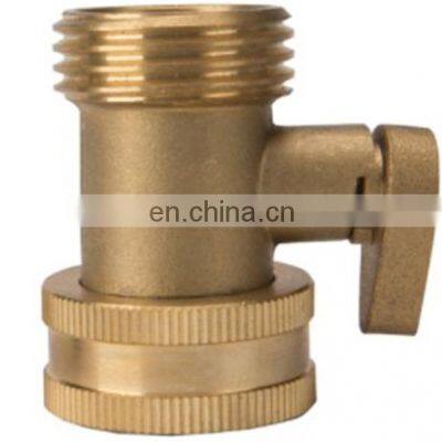 Garden Heavy Duty Brass One Way Water Hose Connector