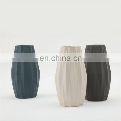 wholesale diamond shape geometric living room table decor nordic ceramic vase