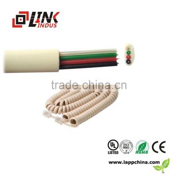 2016 flat telephone cable 3core copper wire communication cable from china