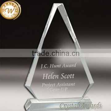 Super quality stylish personalized business crystal trophy