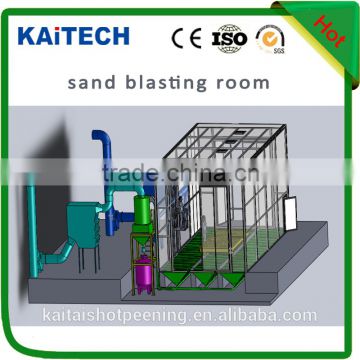 Mechanic recovery sand blasting room 6000x6000x6000mm