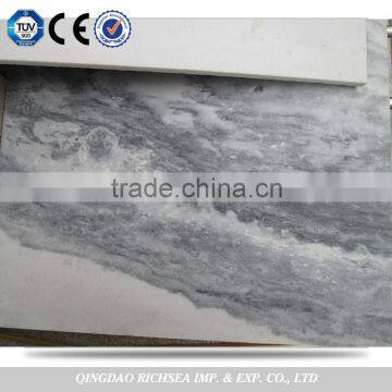 Cloudy grey wall decorate marble slab