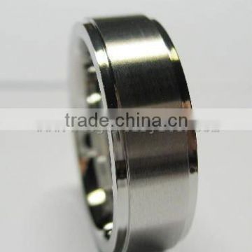8mm Rare Brushed Men's Cobalt Chrome Engagement Band Wedding Ring Platinum Color