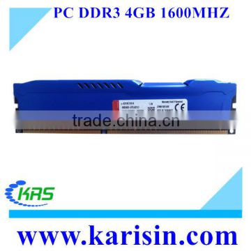 Alibaba china hot selling cheap hyper-x ddr3 ram 4gb 1600mhz 1866mhz with heat sink