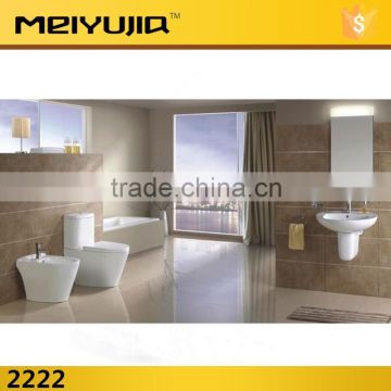 2222 new design suite series washdown two piece wc toilet set